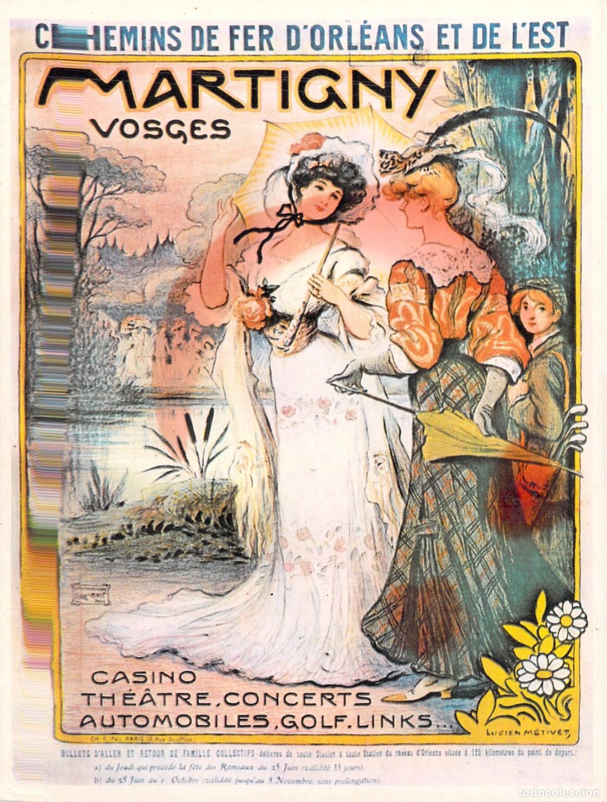 Postales: Postal Art&iacute;stica Martigny Vosges Chemins de Fer d'Orl&eacute;ans y de l'Est