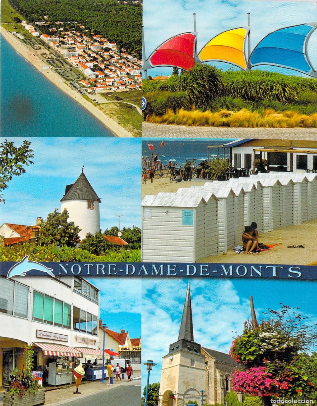 Postales: Postal de Notre-Dame-de-Monts, Vend&eacute;e, Francia - Vistas Variadas