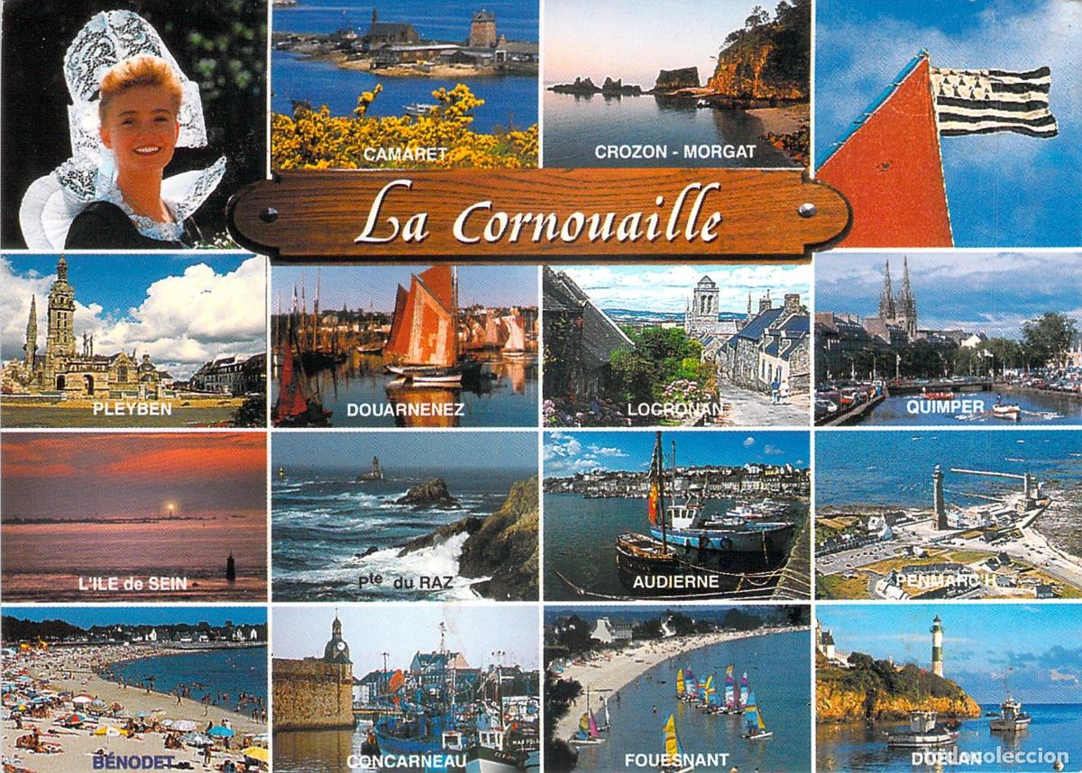 Postales: Postal de La Cornuaille Breta&ntilde;a Multi-vista Paisajes y Tradici&oacute;n