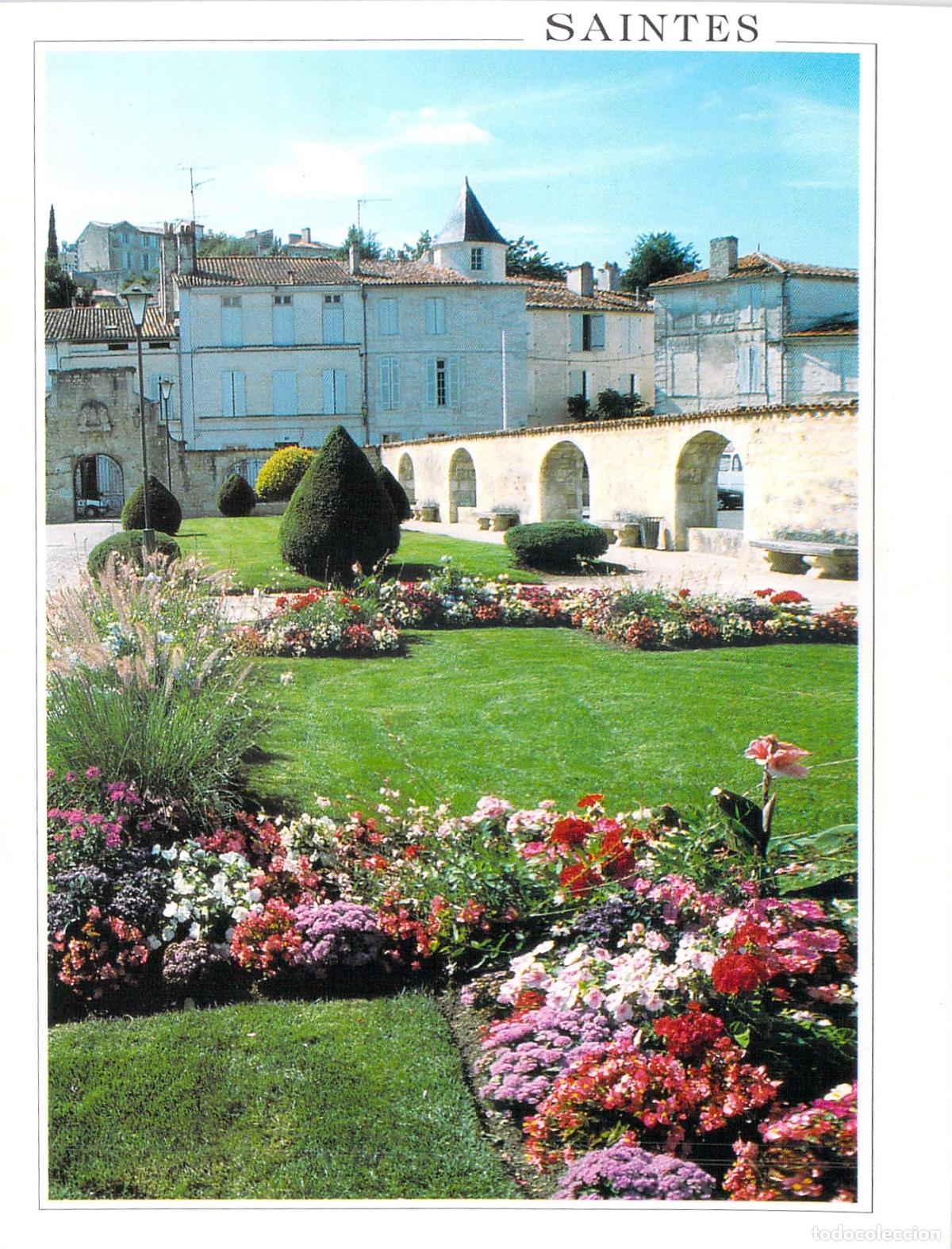 Postales: Postal de Saintes Square de Nivelle y Barrio Antiguo Francia