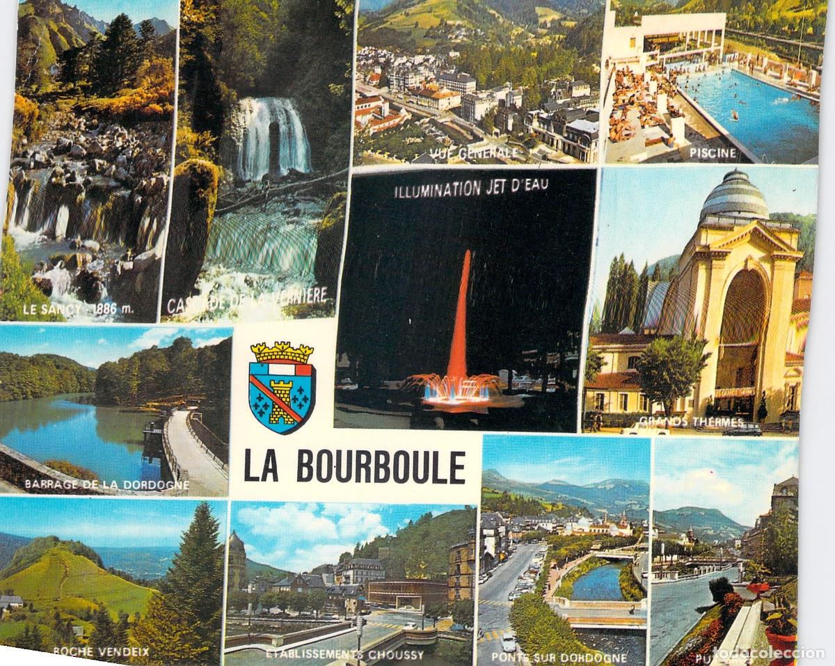 Postales: Postal Multavista de La Bourboule, Auvergne, Francia