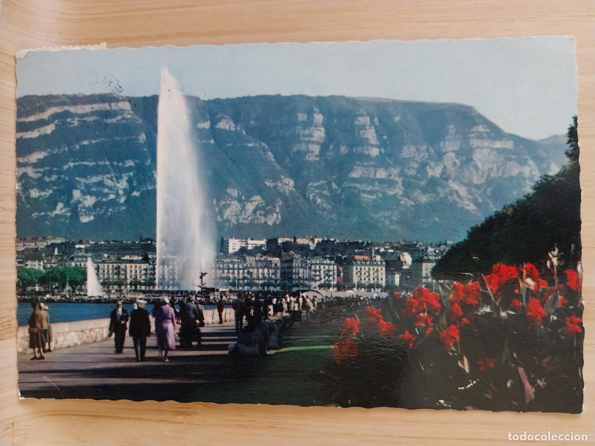 Postales: LE QUAI WILSON GENEVE ED JAEGER POSTAL ORIGINAL CIRCULADA ANIMADA ANTIGUA