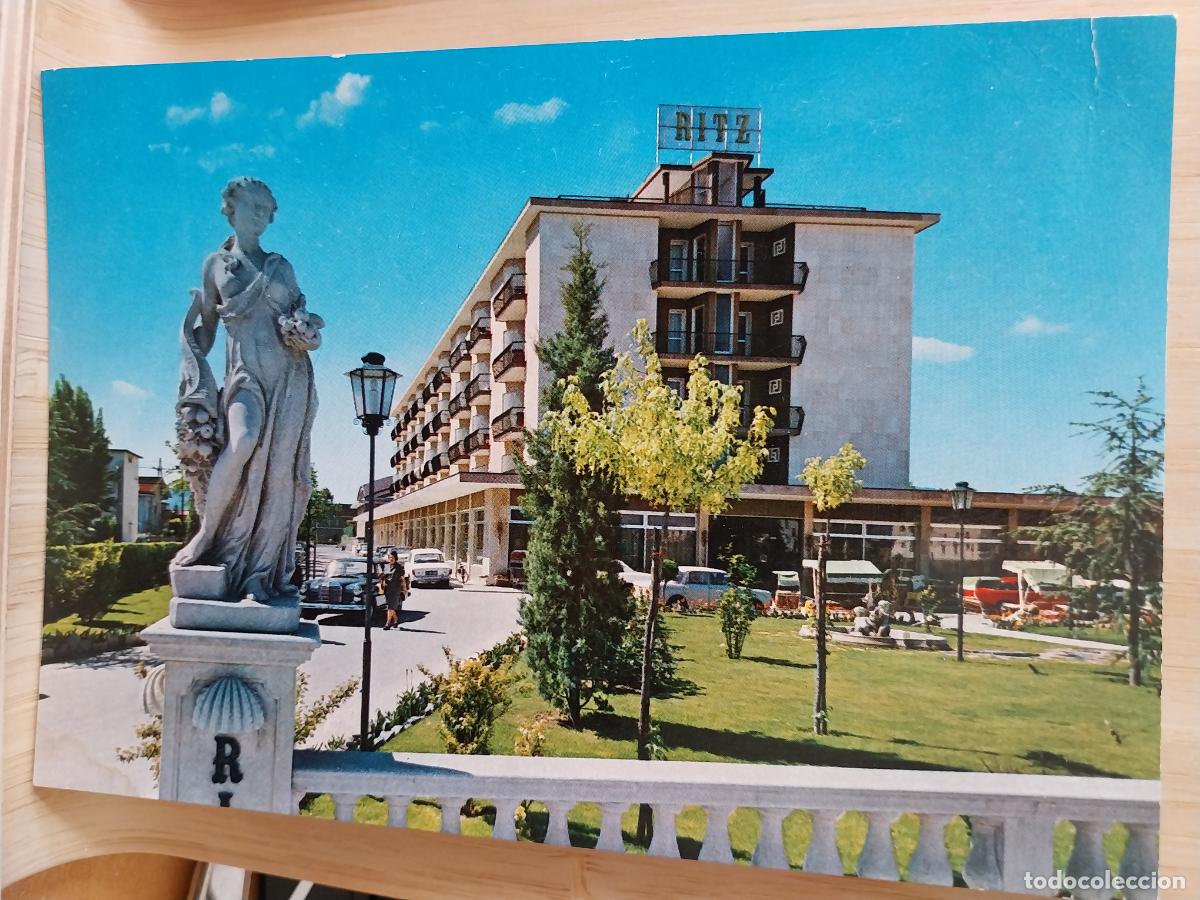 Postales: HOTEL RITZ TERME ABANO ED TM 35031 ESCRITA A&Ntilde;O 1984 ANIMADA COCHES CL&Aacute;SICOS