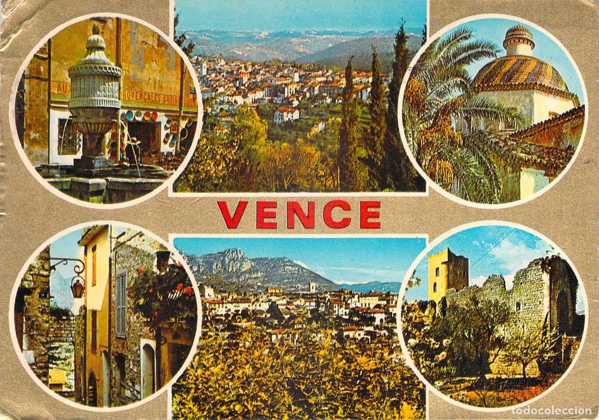 Postales: Postal Multivista de Vence, C&ocirc;te d'Azur, Francia