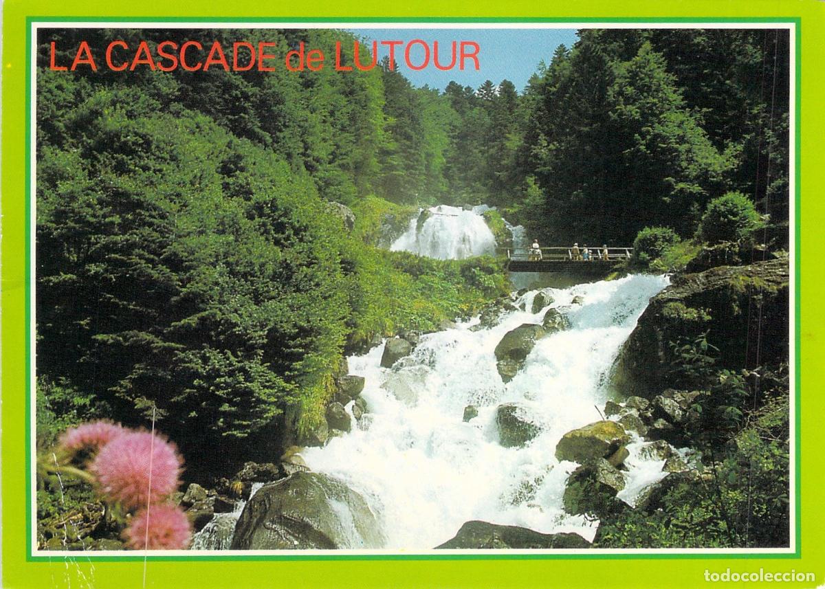 Postales: Postal de la Cascada de Lutour en Cauterets, Pirineos Franceses