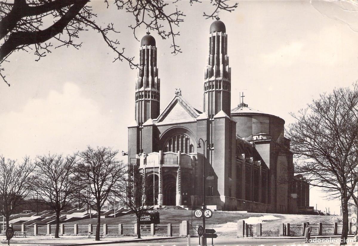 Postales: Postal de la Bas&iacute;lica de Koekelberg en Bruselas, B&eacute;lgica