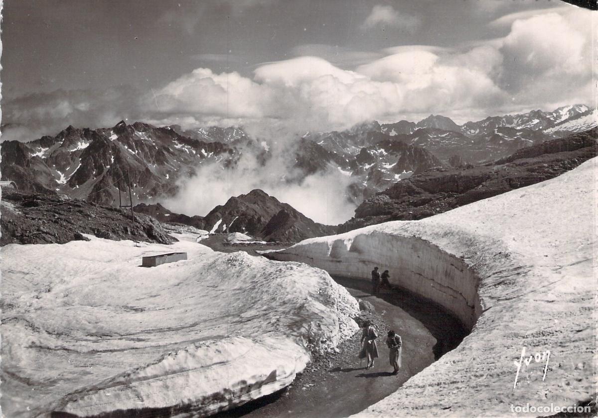 Postales: Postal Pic du Midi de Bigorre Francia Carretera y Nieve
