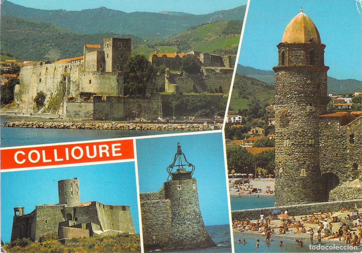 Postales: Postal de Collioure, Francia - Vistas del Castillo y la Iglesia