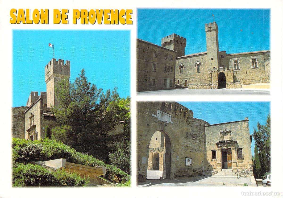 Postales: Postal Tur&iacute;stica de Salon-de-Provence, Francia - Vistas del Castillo