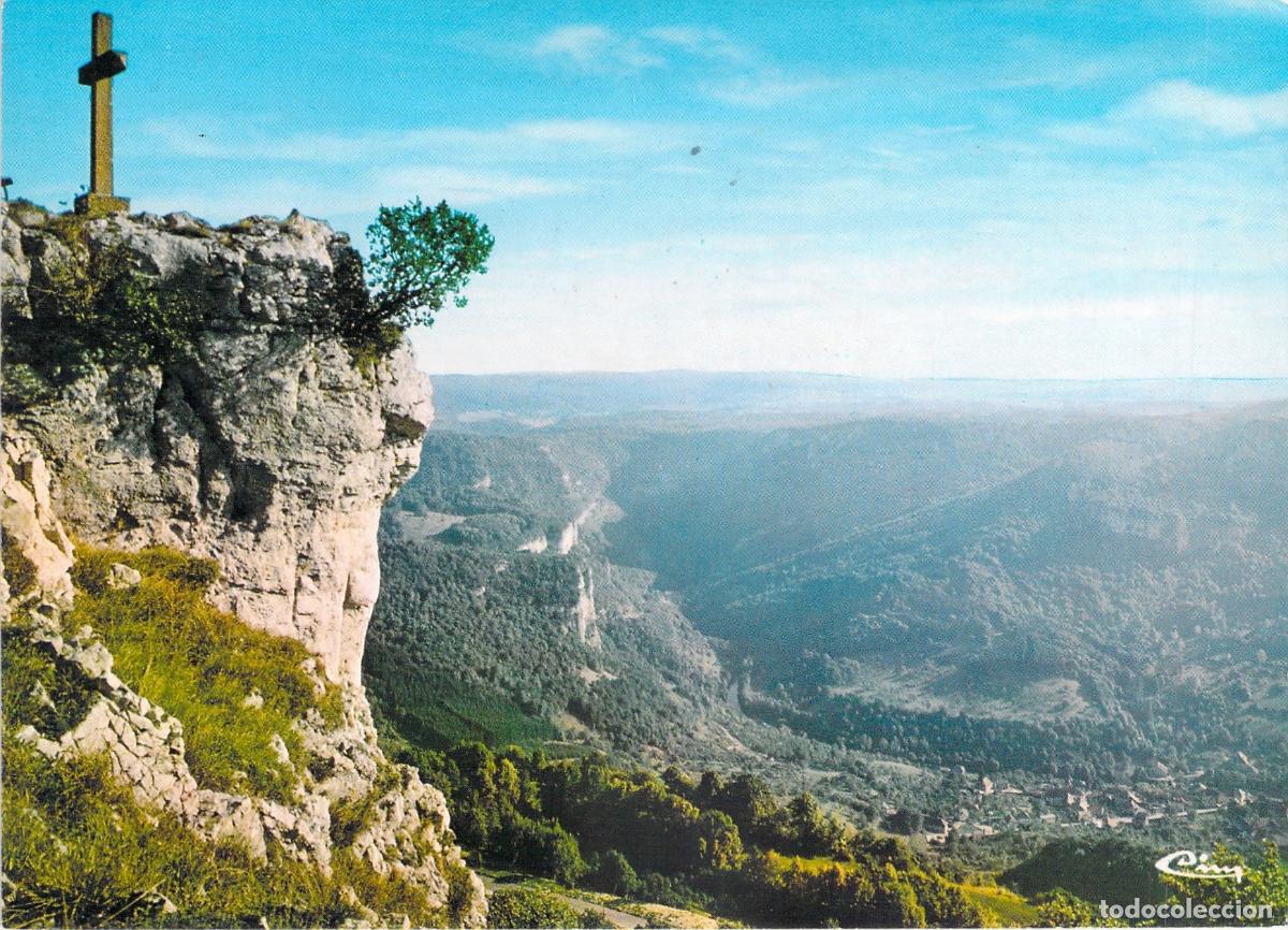 Postales: Postal Valle de la Loue y Cruz de Hautepierre en Doubs Francia