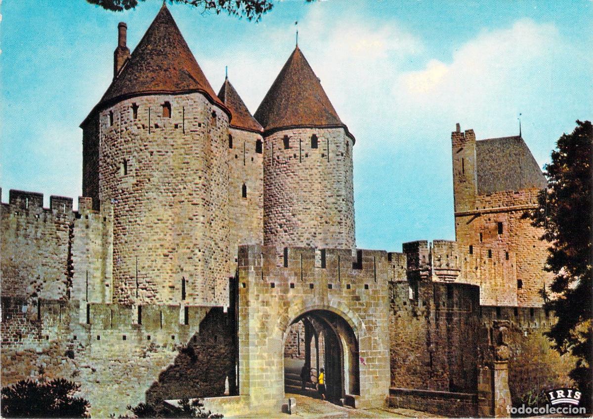 Postales: Postal de Carcassonne: La Puerta Narbonense y la Torre del Tesoro
