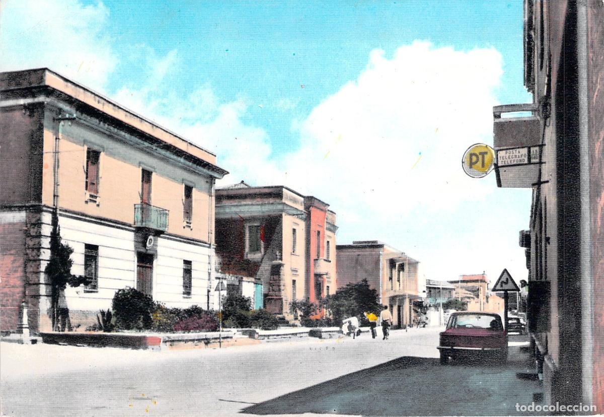 Postales: Postal de Via Nazionale en Serrenti, Cerde&ntilde;a, Italia