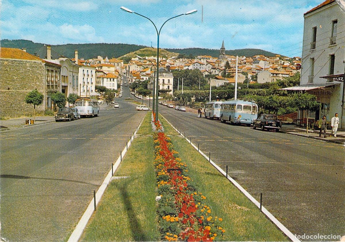 Postales: Postal de la Avenida de la Estaci&oacute;n en Chatel-Guyon, Francia