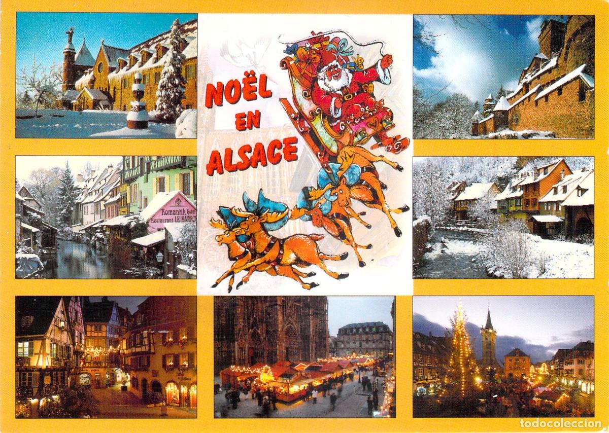 Postales: Postal de Navidad en Alsacia con Mercadillos Navide&ntilde;os y Paisajes de Invierno