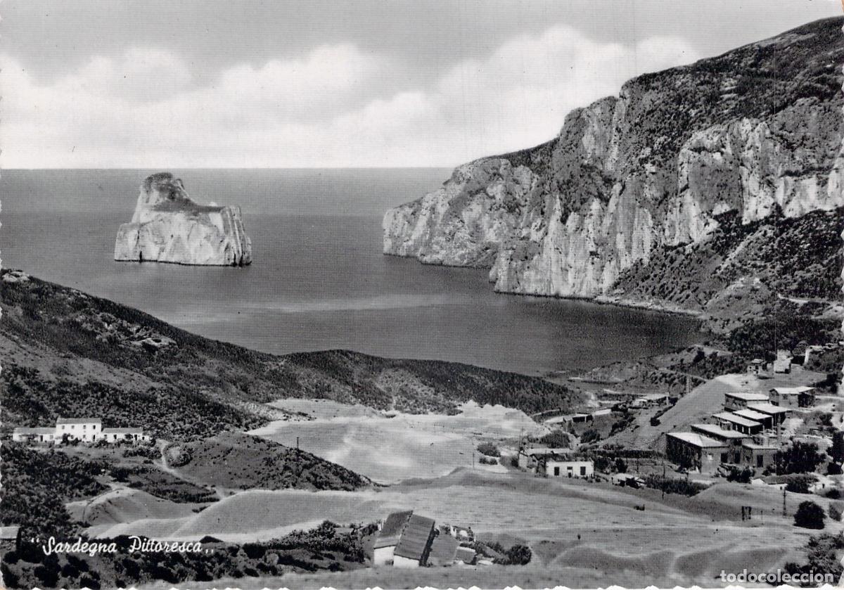 Postales: Postal de Masua y el Islote Pan di Zucchero en Cerde&ntilde;a