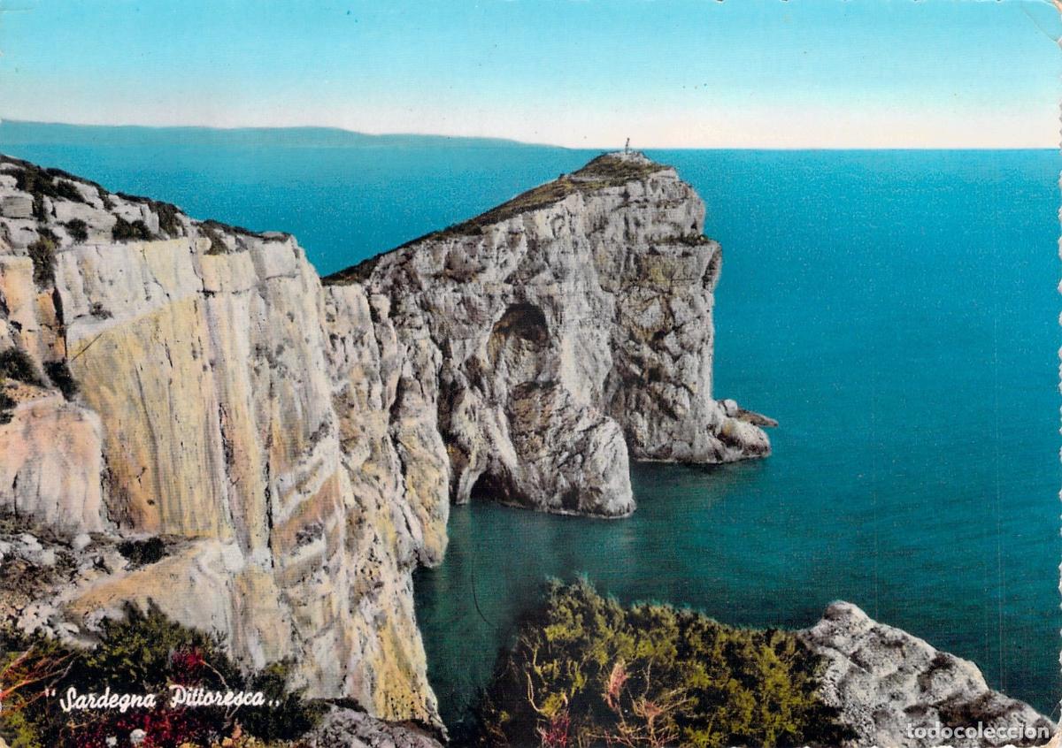 Postales: Postal de Alghero, Capo Caccia, Cerde&ntilde;a, Paisaje de Acantilados