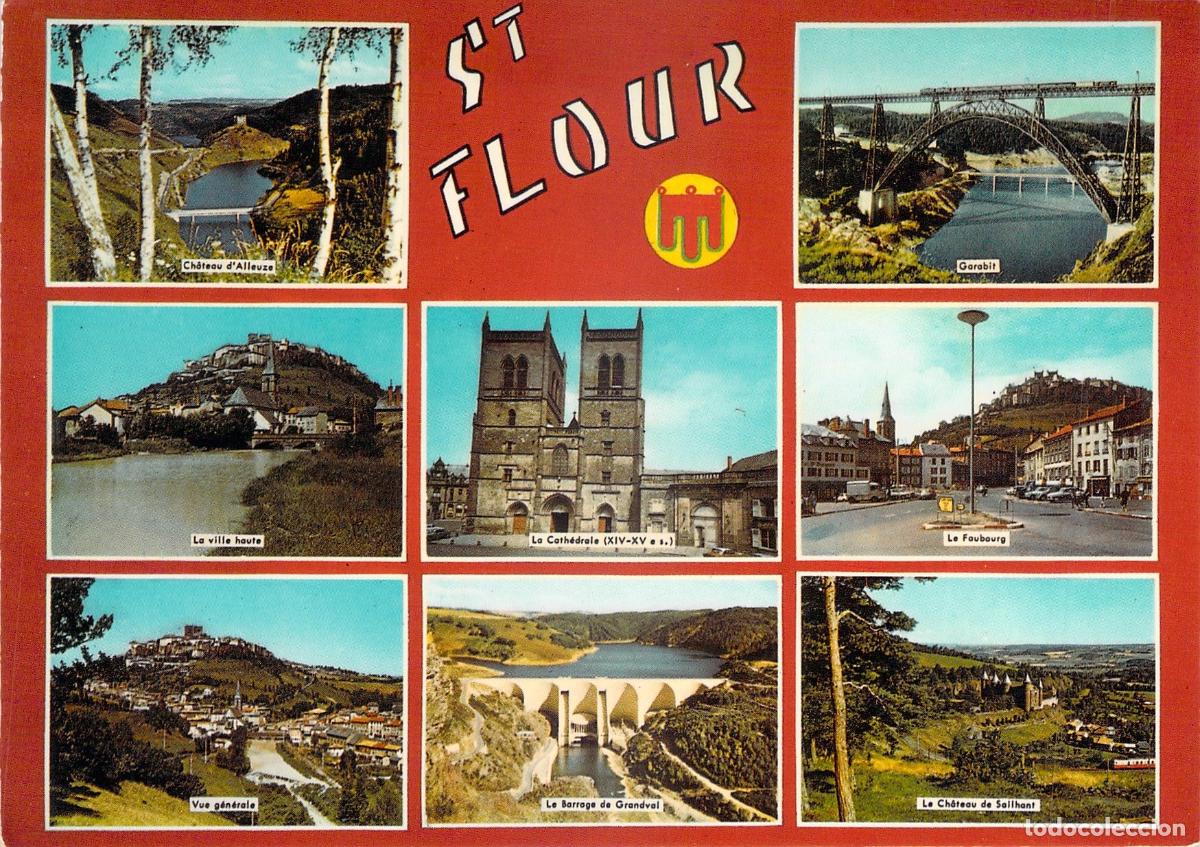 Postales: Postal Multivista de Saint-Flour Cantal Francia