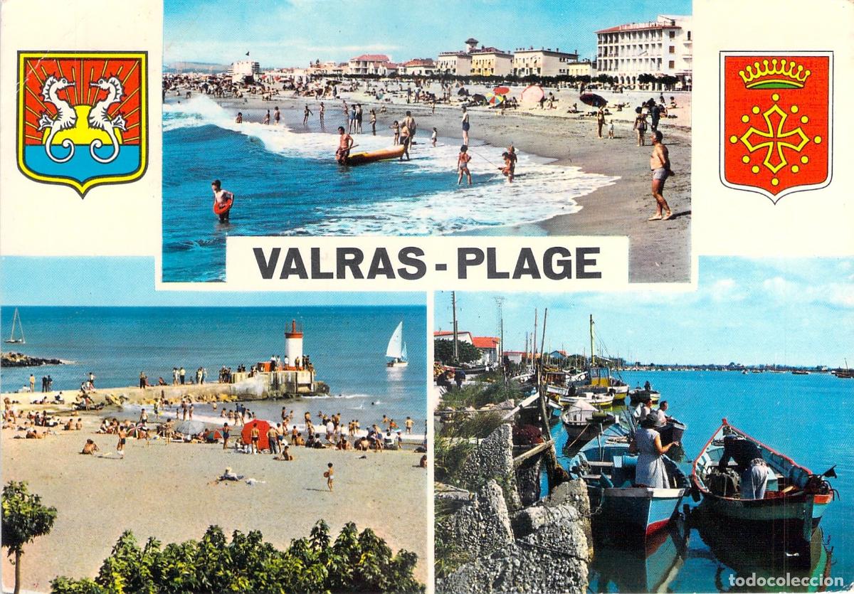 Postales: Postal de Valras-Plage, Francia - Playa, Faro y Puerto