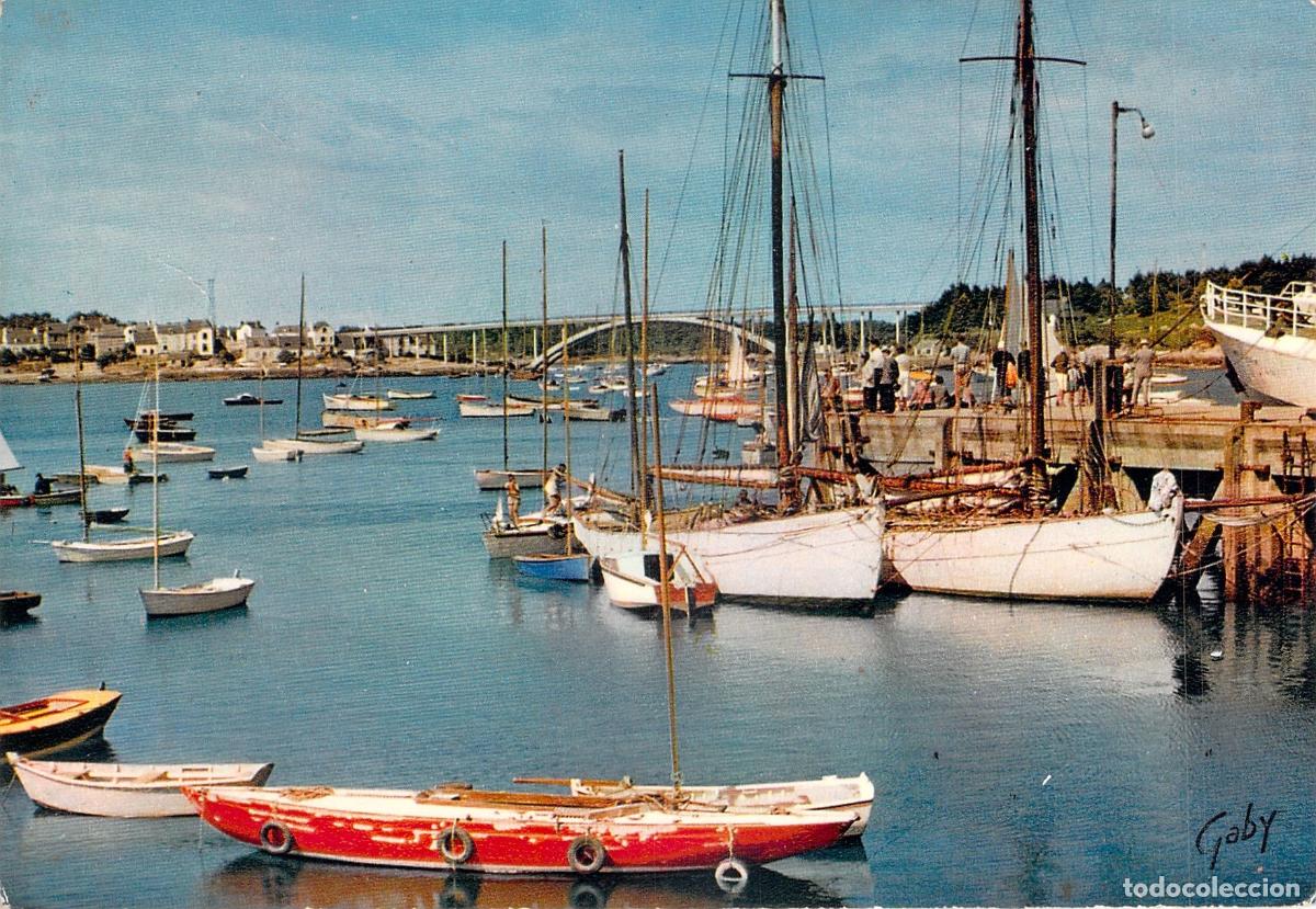 Postales: Postal Puerto de La Trinit&eacute;-sur-Mer, Morbihan, Francia