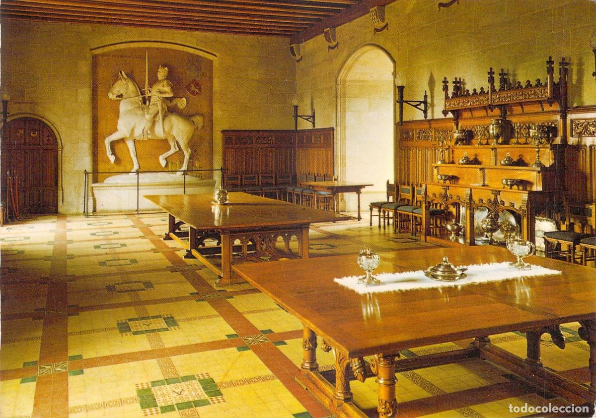 Postales: Postal Interior del Castillo de Josselin, Francia - Comedor