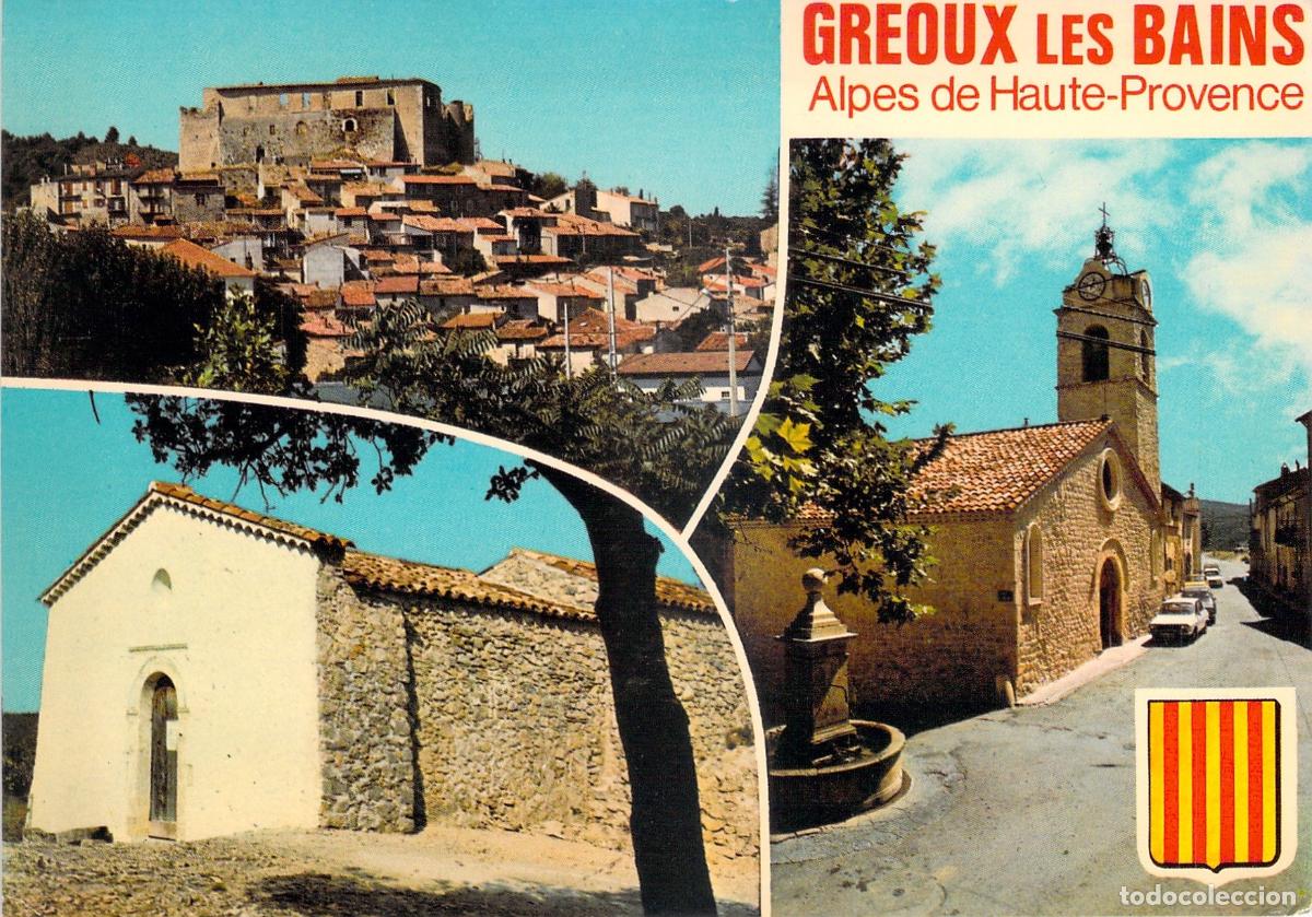 Postales: Postal Multivista de Gr&eacute;oux-les-Bains, Alpes de Haute-Provence