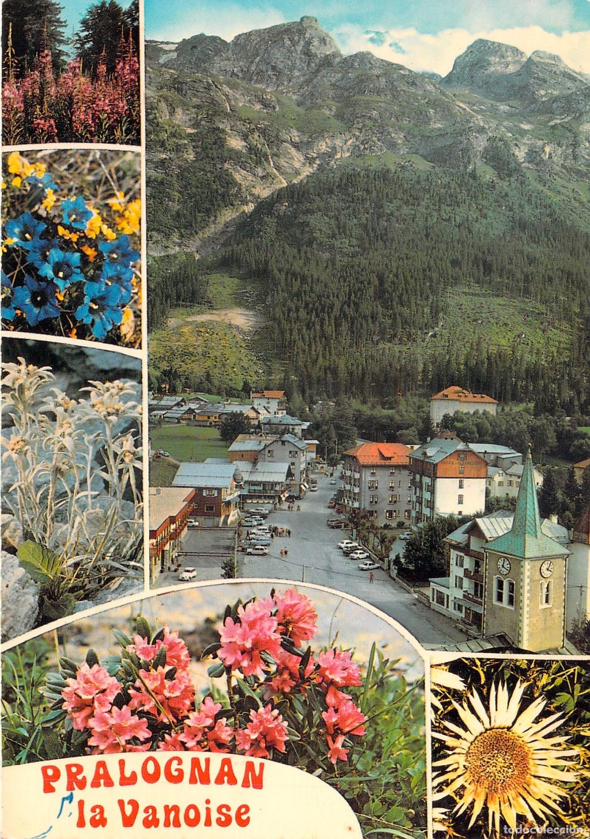 Postcards: Postal de Pralognan-la-Vanoise, Saboya, Alpes Franceses y Flores
