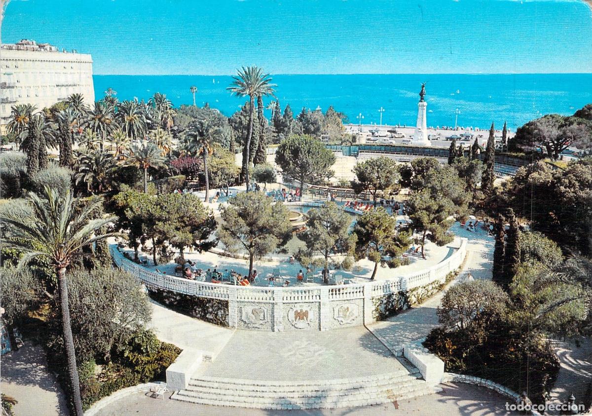 Postcards: Postal de Niza: Th&eacute;&acirc;tre de Verdure y Jard&iacute;n Albert 1er, Francia