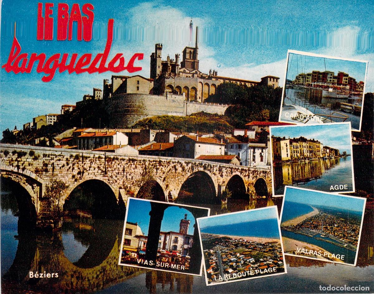 Postales: Postal Multivista de B&eacute;ziers y el Bajo Languedoc, Francia