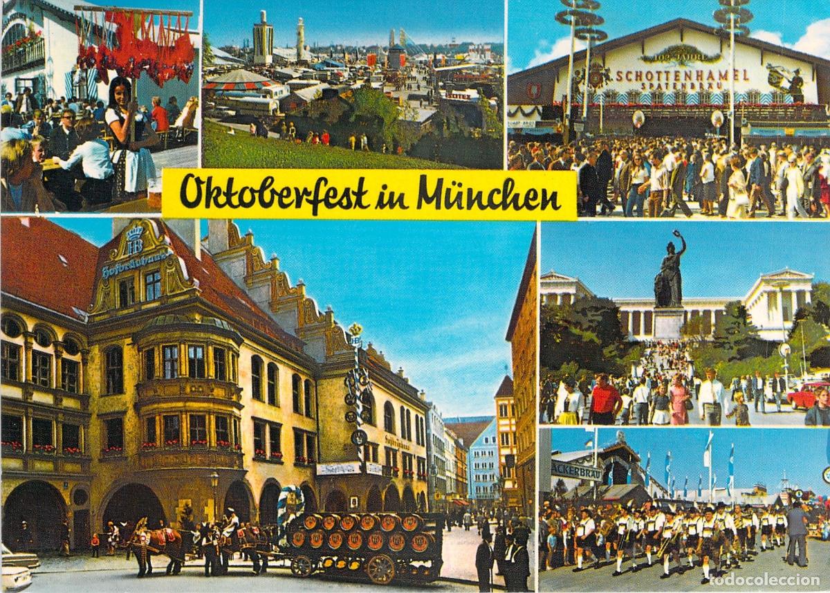 Postales: Postal de Oktoberfest en M&uacute;nich, Baviera, Alemania