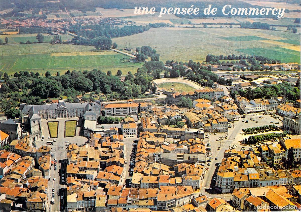 Postales: Postal de Vista A&eacute;rea de Commercy y su Castillo, Francia