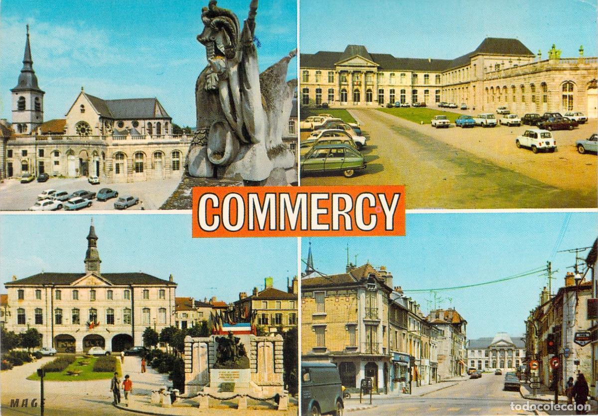 Postales: Postal de Vistas M&uacute;ltiples de Commercy, Francia - Castillo e Iglesia