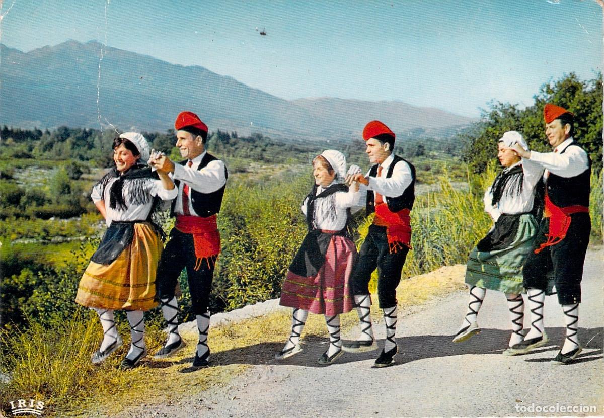 Postales: Postal Folklore en Roussillon Danza L'Espanyolet Ille-sur-T&eacute;t