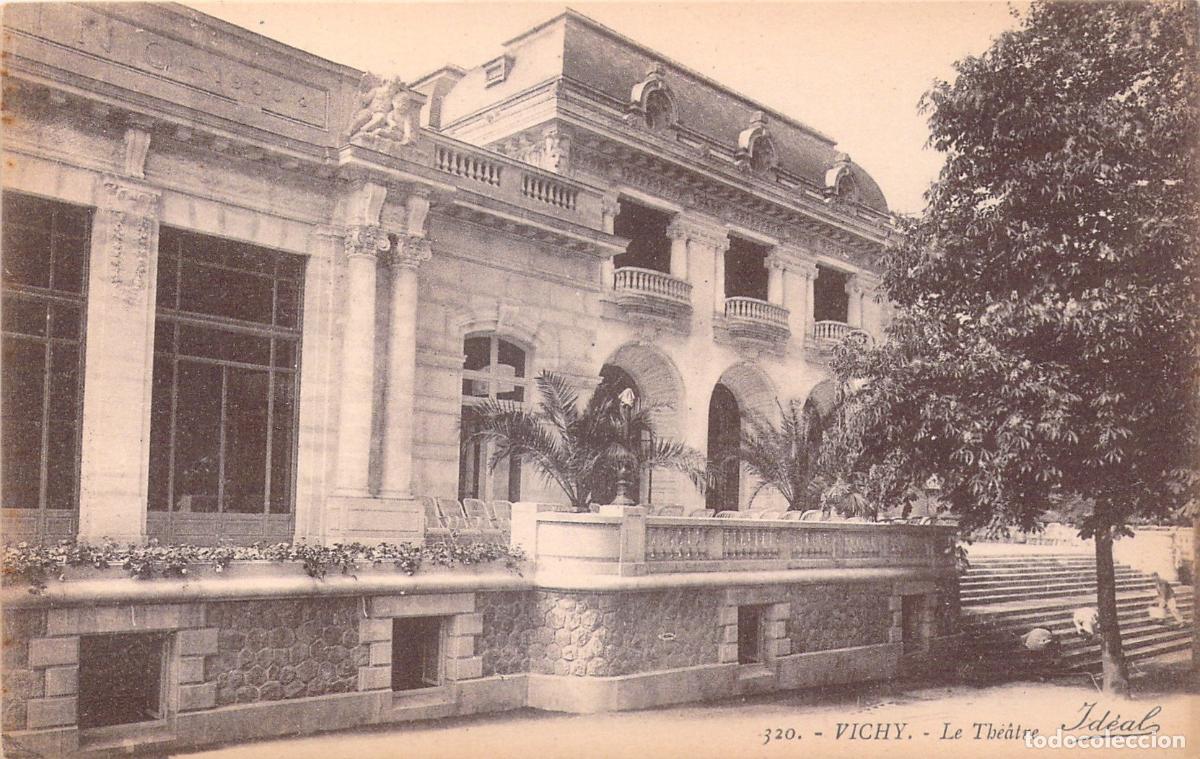Postales: Postal de Vichy - Fachada del Teatro Id&eacute;al