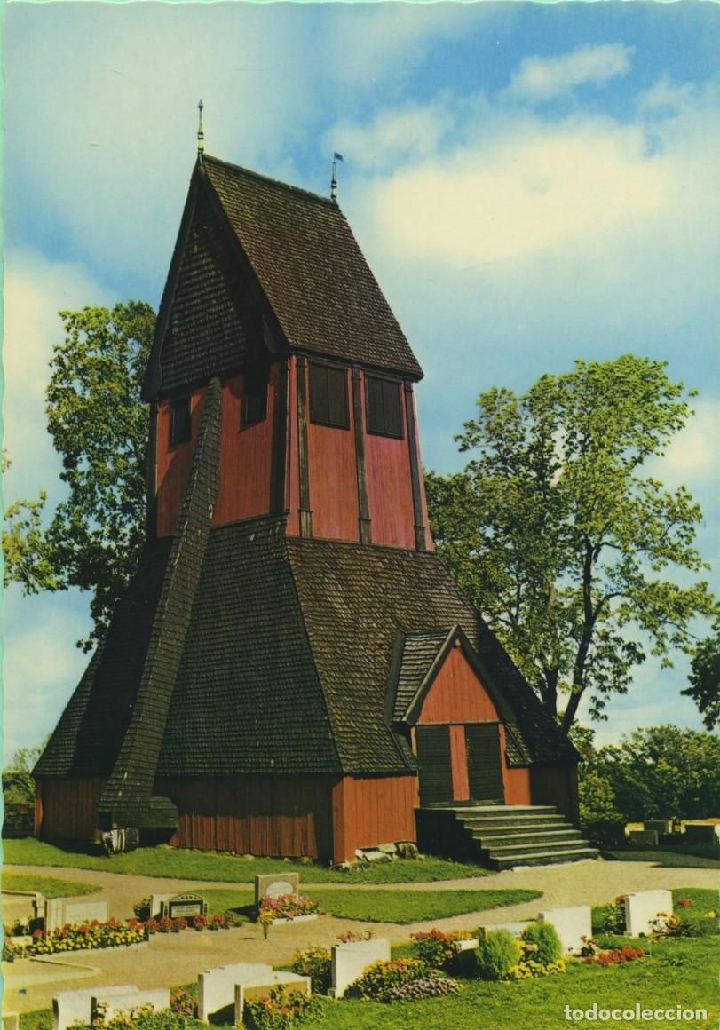 Postales: N&ordm; 880-UPPSALA. Suecia. Torre del reloj. La antigua iglesia de Uppsala Glockenturm. Sin circular. ED