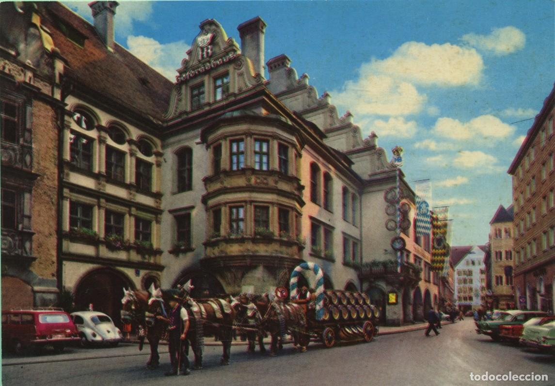 Postales: N&ordm; 924.36-Munich. Alemania. Cervezar&iacute;a de la Corte. Sin circular. ED. KRUGER