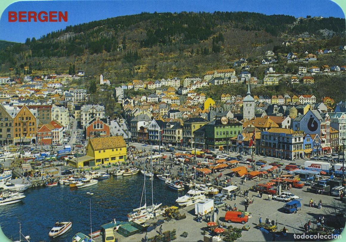 Postales: BERGEN. Torget. Noruega. Vista del mercado. Sin circular. ED. COLISEUM AGENCY
