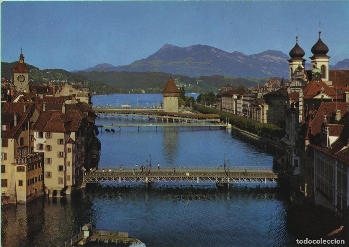 Postales: N&ordm; 4613C-LUCERNA. Suiza. Los Righi. Sin circular. ED. OTTO S&Uuml;SSLI