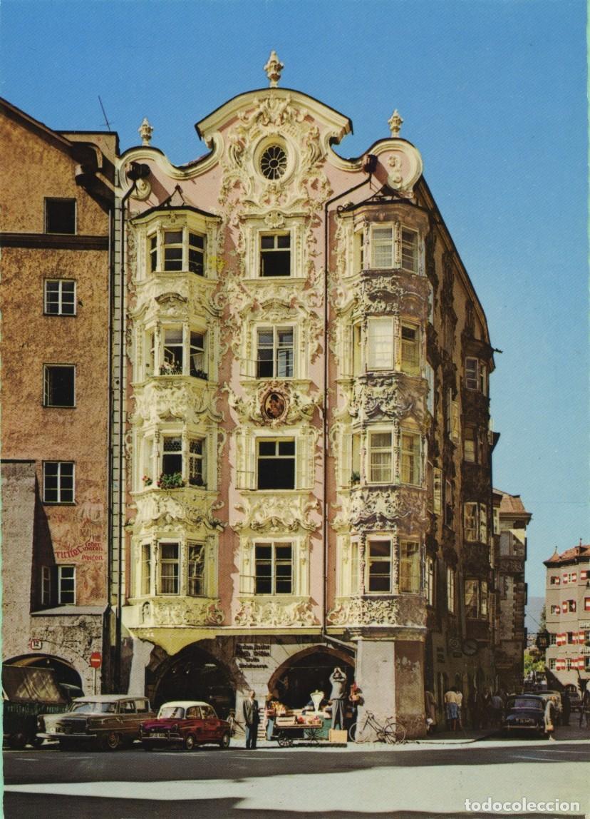 Postales: N&ordm; L-25797-Motivo alpino de Austria. Casco antiguo de Innsbruck. Sin circular. ED. MV