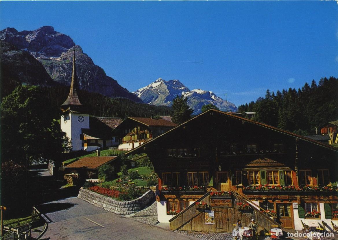 Postales: N&ordm; 8778-GSTEIG cerca de GSTAAD. Suiza. Sin circular. ED. COLOR-PHOTO