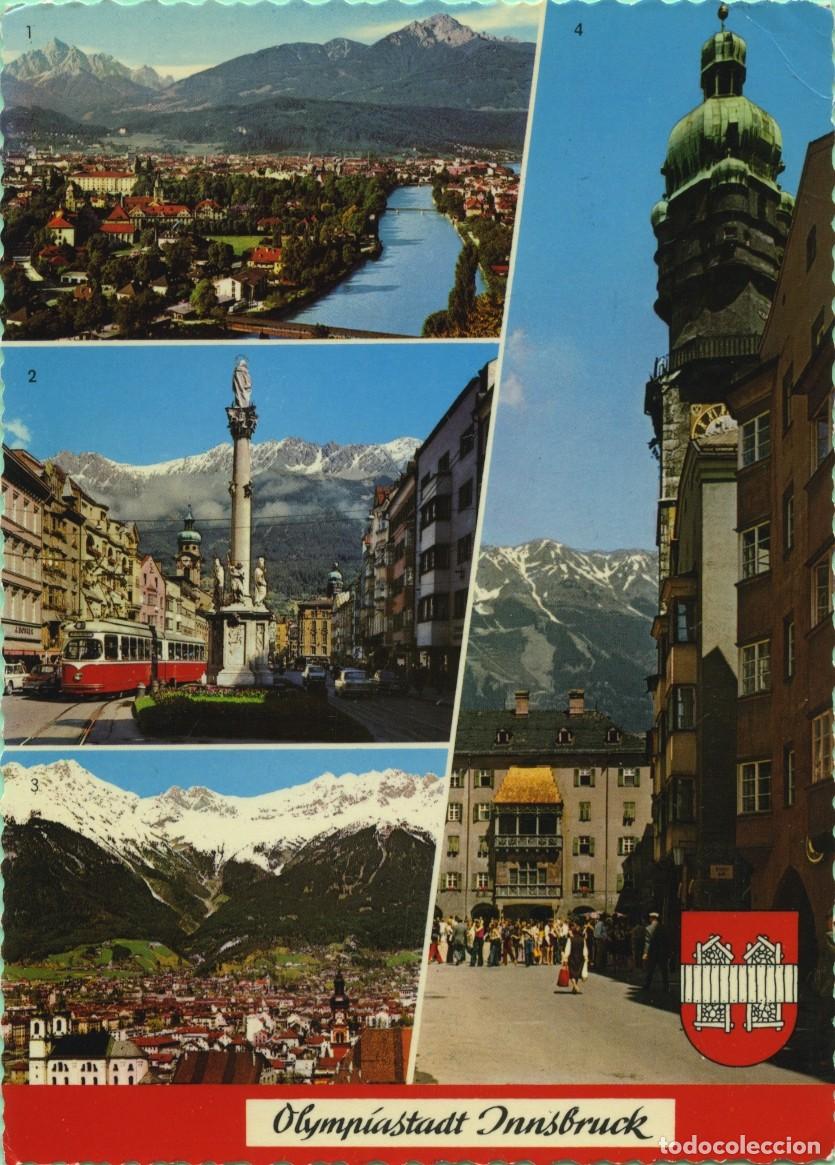 Postales: N&ordm; P 130 168-TIROL. Austria. Diversos aspectos. Circulada en 1976. ED. MV