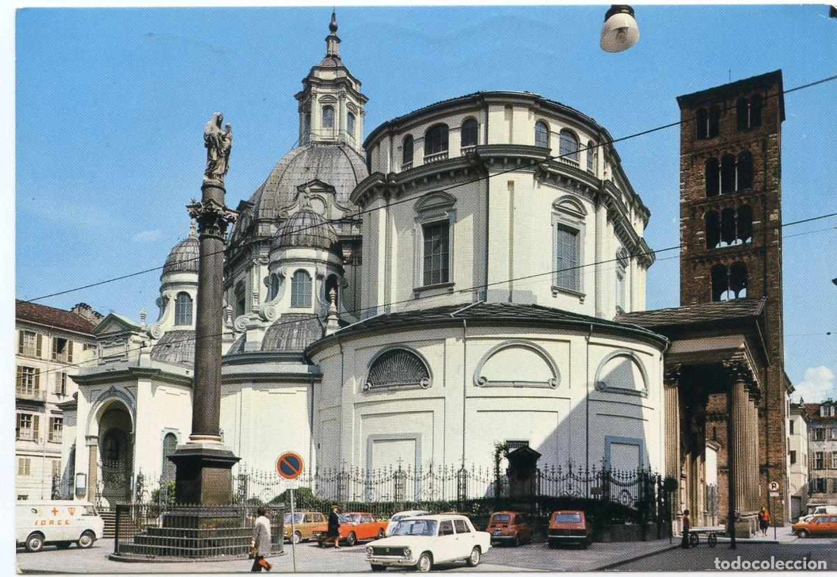 Postales: Postal Torino Santuario della Consolata. Escrita (1984)y enviada con sello matado