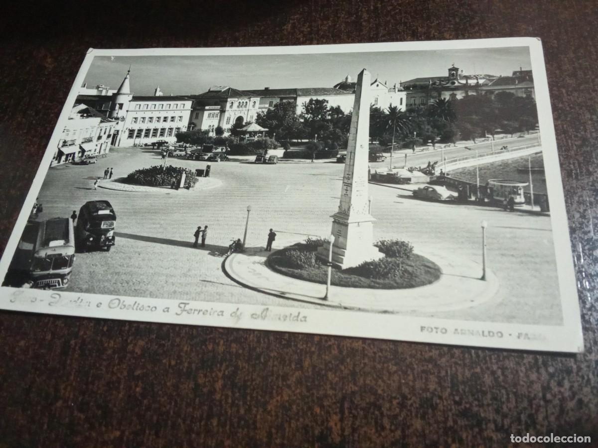 Postcards: Portugal.Faro .Jardin e obelisco a Ferreira .