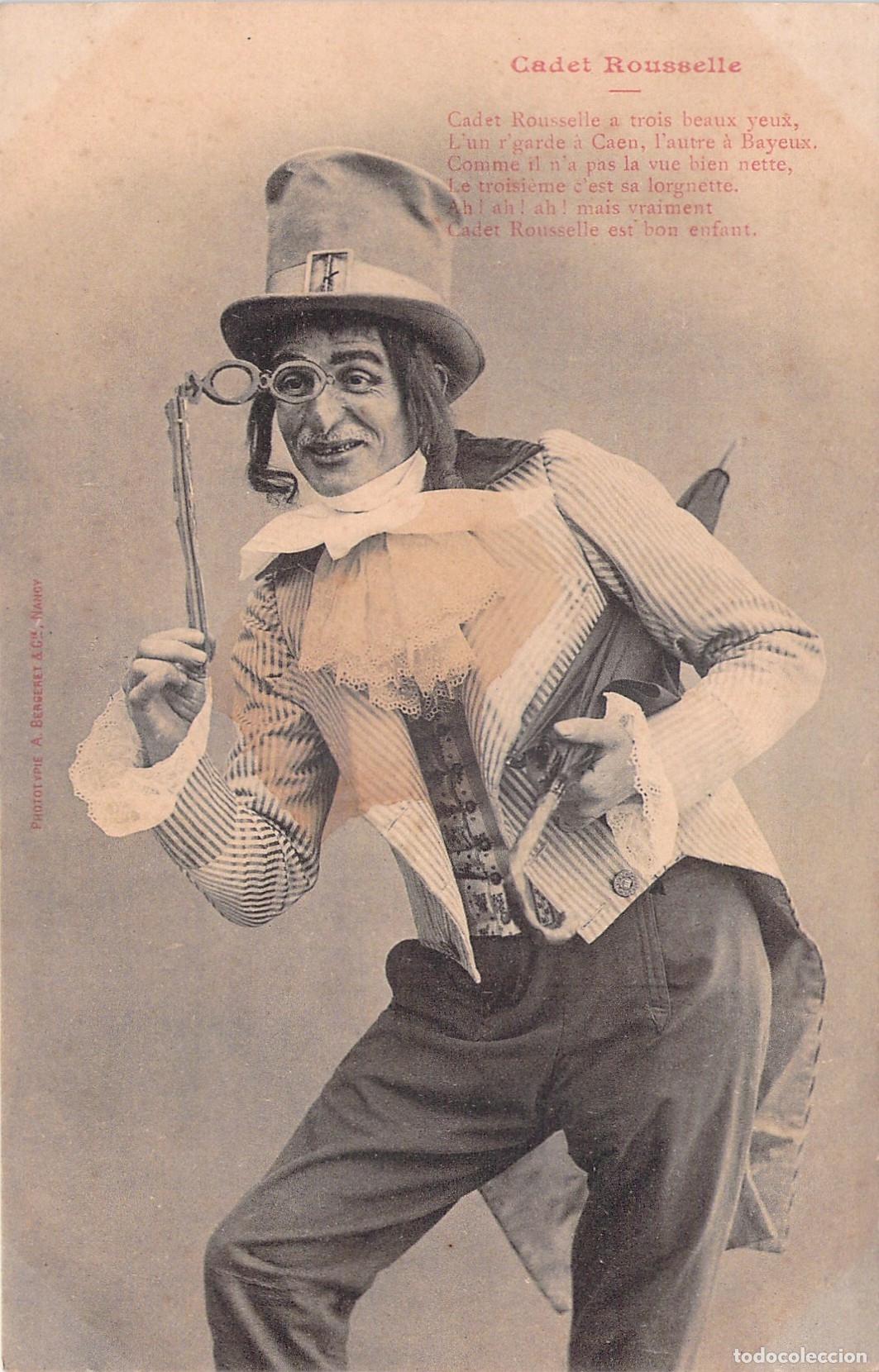 Postales: Postal de Cadet Rousselle, Personaje del Folclore Franc&eacute;s