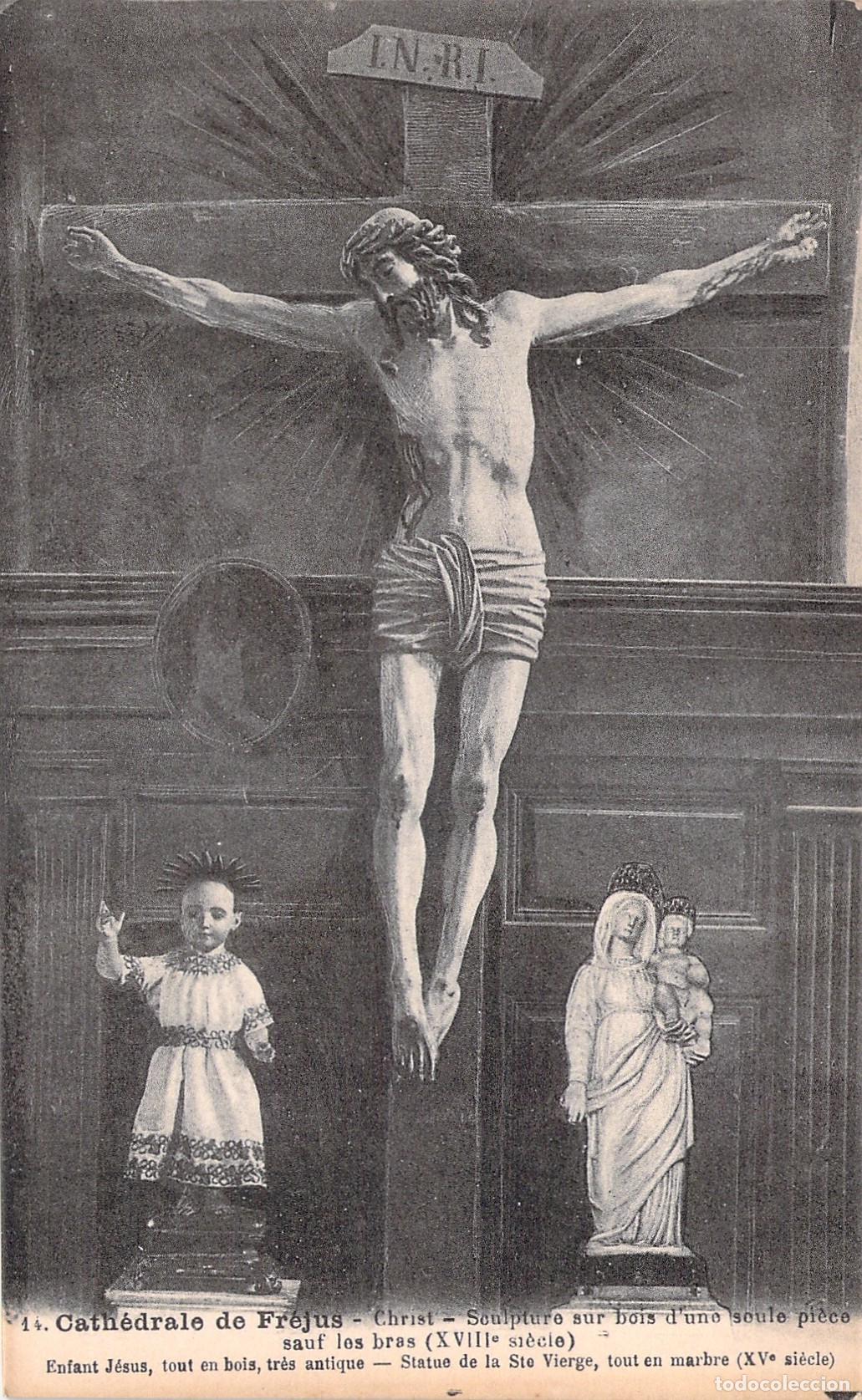 Postales: Postal Catedral de Fr&eacute;jus Francia Esculturas Religiosas