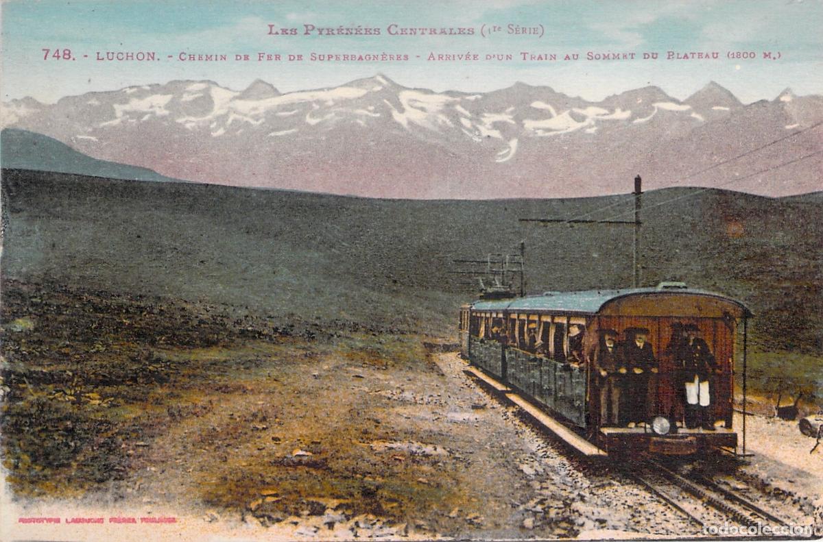 Postales: Postal Tren de Cremallera Superbagn&egrave;res Luchon Pirineos