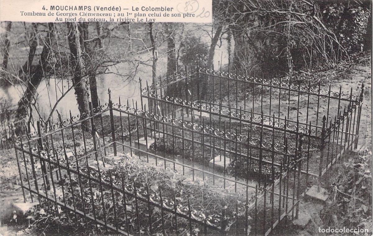 Postales: Postal de Mouchamps: Tumba de Georges Clemenceau en Le Colombier