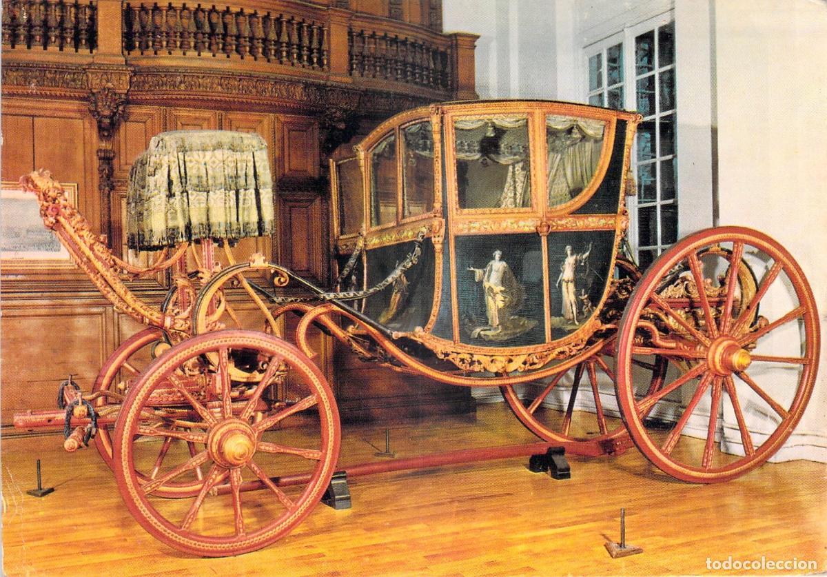 Postales: Postal del Carruaje Berline-Coup&eacute; de la Familia Tanari en Bolonia