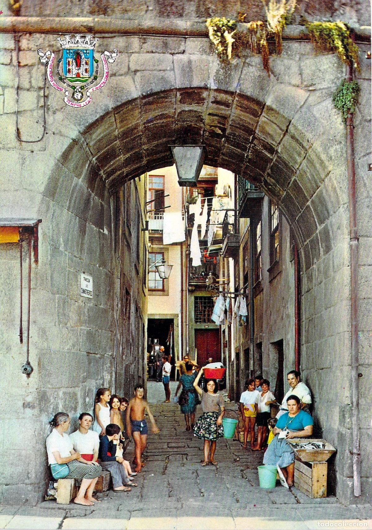 Postales: Postal Porto T&iacute;pico Arco da Travessa dos Canastreiros Portugal
