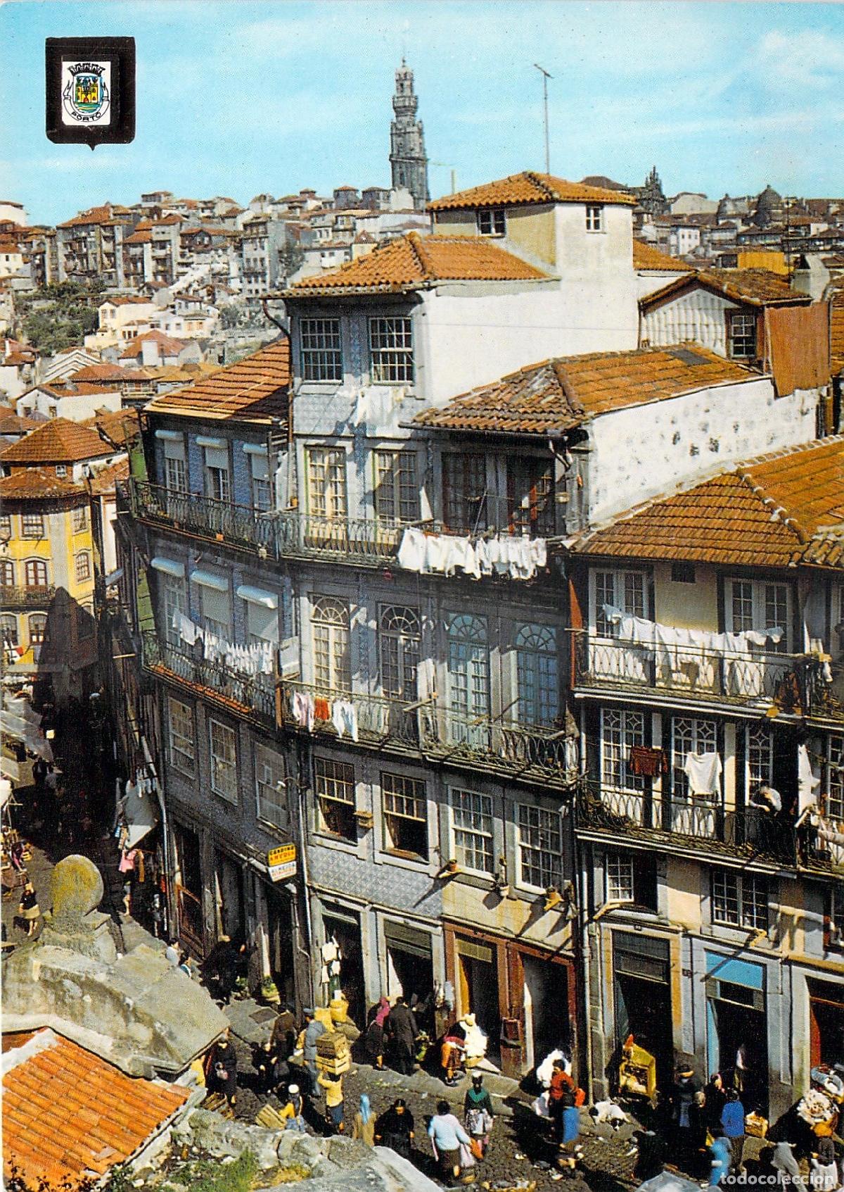 Postales: Postal de Oporto Bairro T&iacute;pico Portugal Escudo de Oro