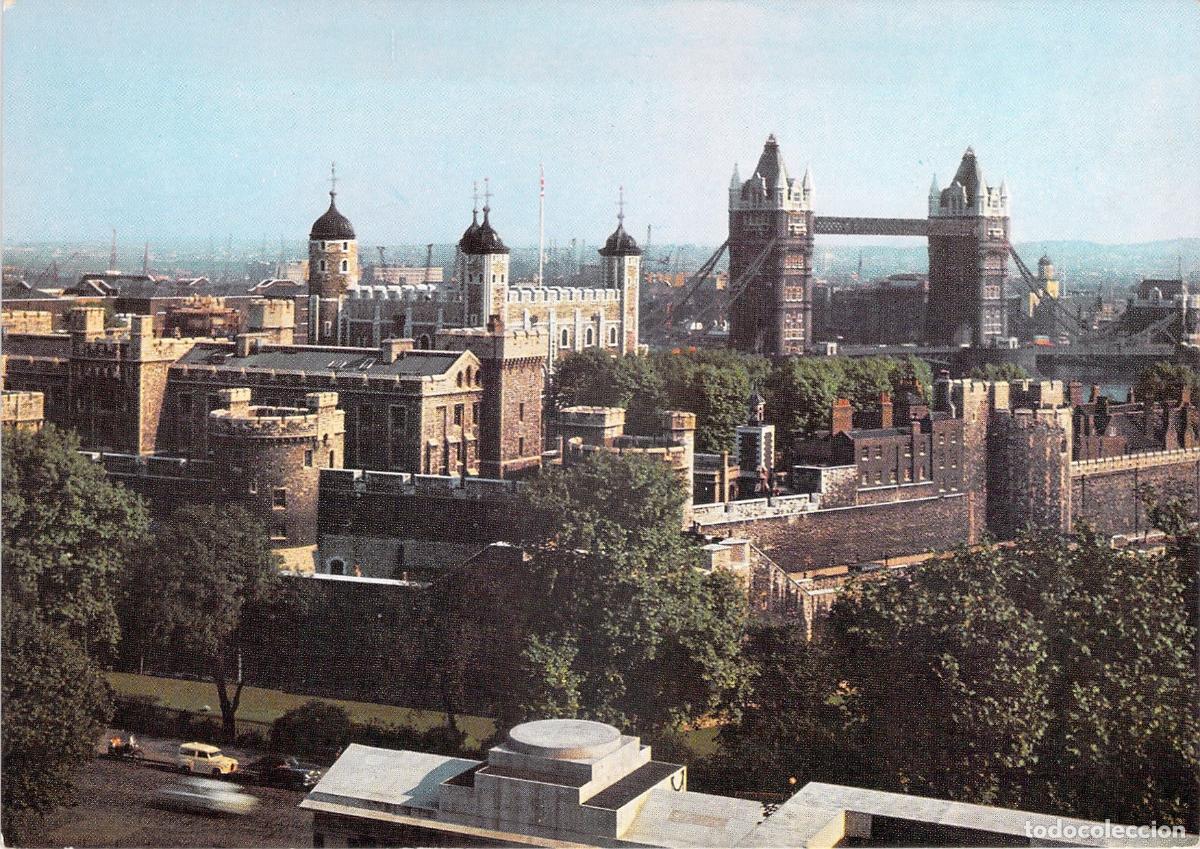 Postales: Postal Torre de Londres y Puente de la Torre, Reino Unido